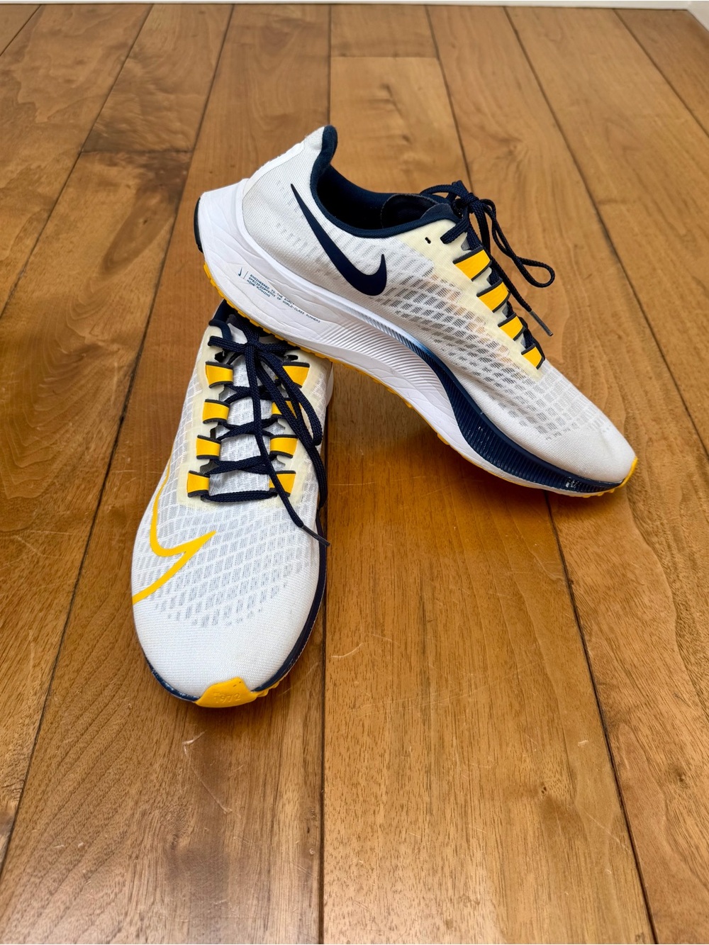 Nike Air Zoom Pegasus 37 Michigan Wolverines Running Shoes Men’s Size 12 - Picture 2 of 7